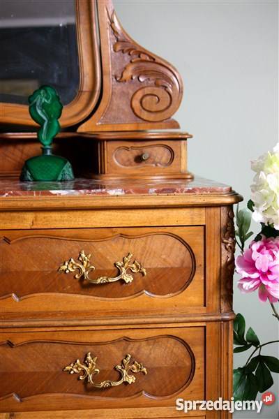Francuska komoda toaletka z rocaille Poznań sprzedam