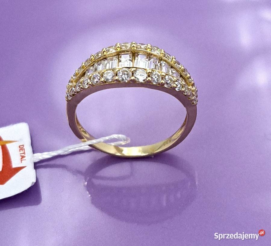 Pierścionek r17 Złoty pr585 Glamour Z977 złote Poznań