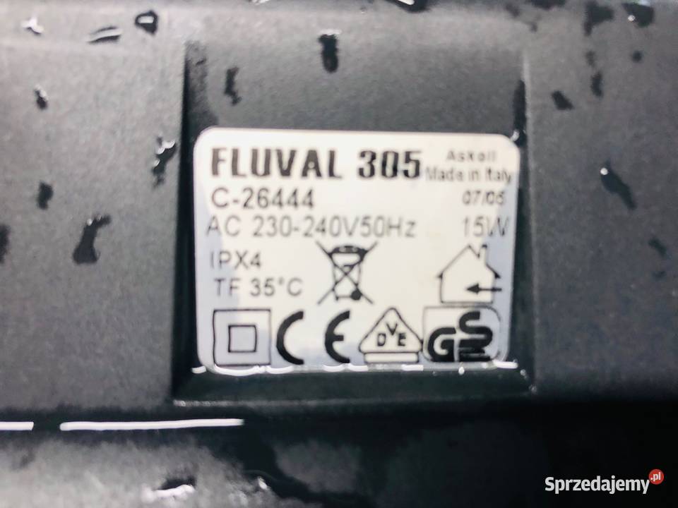 Filtr zewnętrzny do akwarium Fluval 305 Justynów