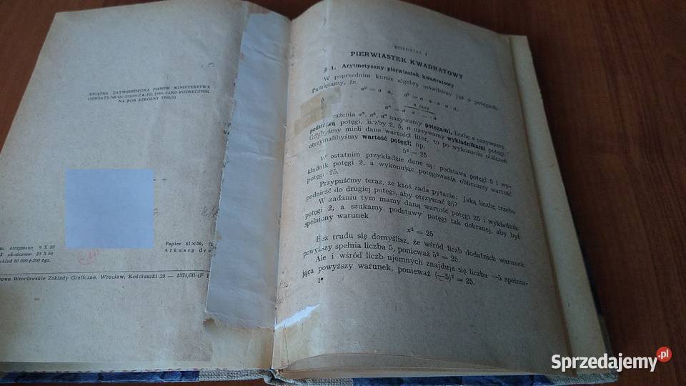 Algebra klasy IX Melania Chmielewska TWARDA tradycyjny podręcznik Gdańsk sprzedam