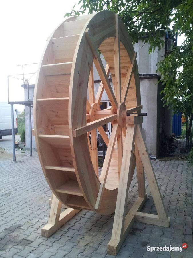 koło wodne młyńskie turbina wodna generator prąd Lublin
