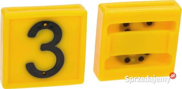 Cyfra do obroży 3 żółta 45x45mm 306003FA