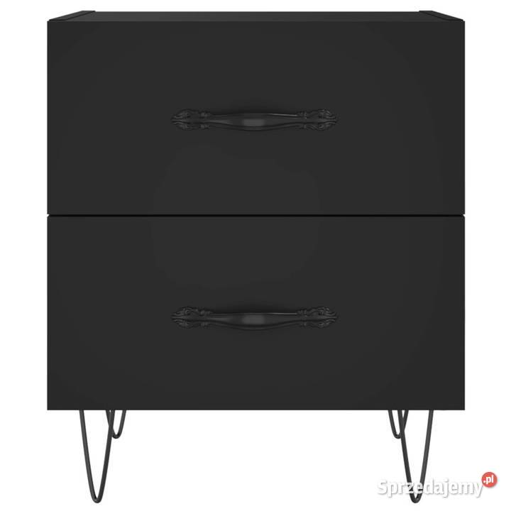 Szafki nocne 2 czarne 40x35x475 WM827295 Warszawa