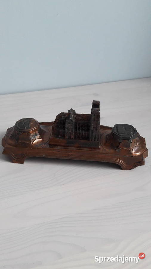 Świecznik Katedra Notredame odcienie brązowego Głuchołazy