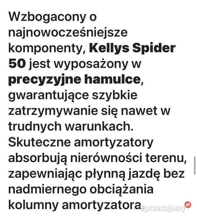 Rower męski Kellys podkarpackie Nisko