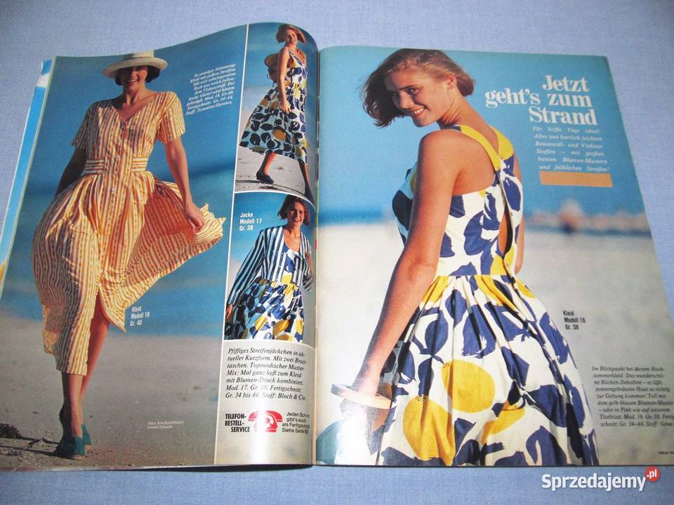 8 x Neue Mode 19868788 Vintage moda szycie Hobbystyczne Skępe