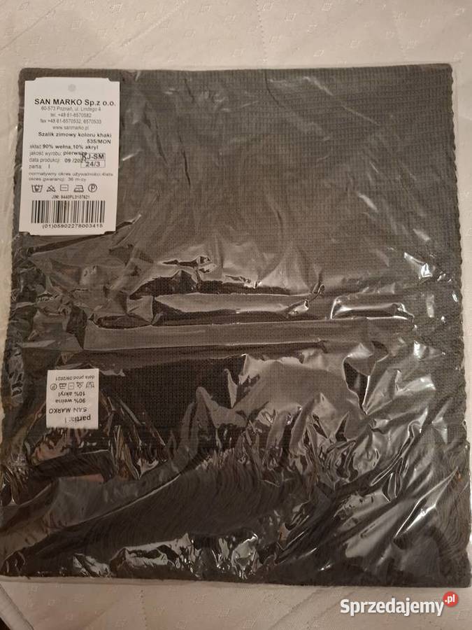 Szalik zimowy wojskowy WP wzór 535MON Ostrołęka