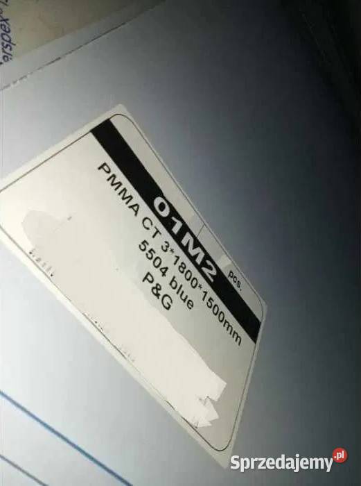 PLEXI PMMA CT 3 mm 1500x1800mm 5504 BLUE PG Łódź