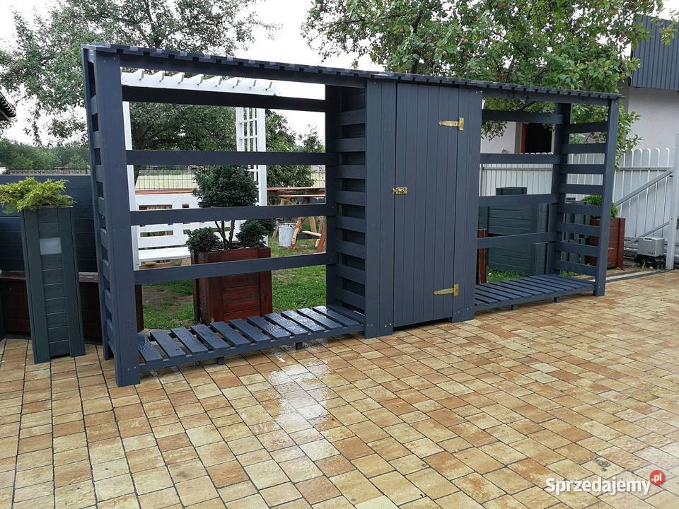 drewutnia drewniana Medium stojak na drewno Łódź