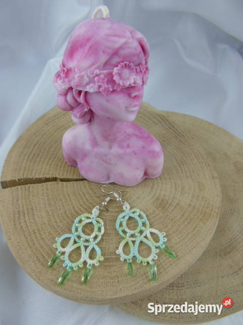Kolczyki frywolitkowe różne wzory i kolory
