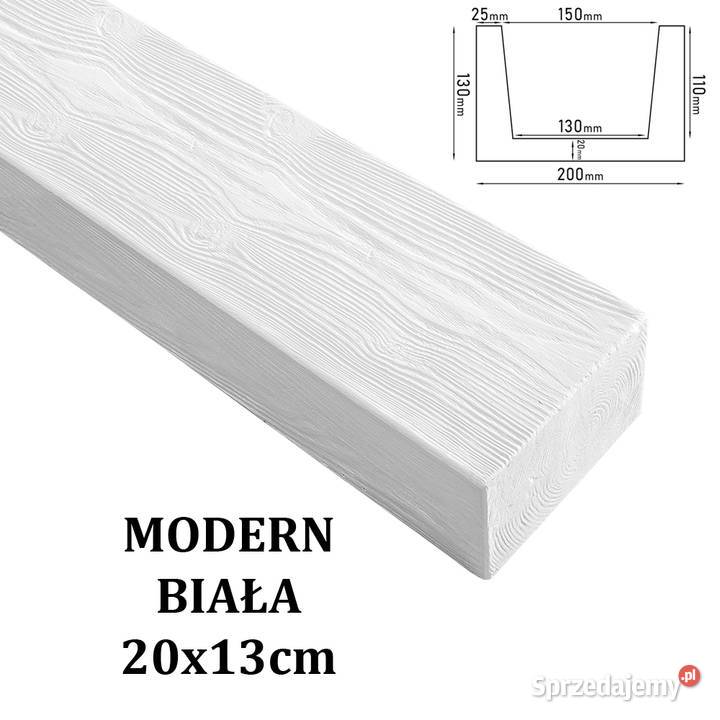 Belka Modern 20x13 Biała Wykończenie