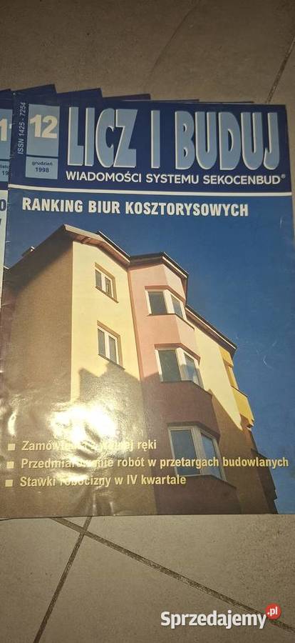Komplet LICZ I BUDUJ pełny rocznik 1998 polska Łęczyca
