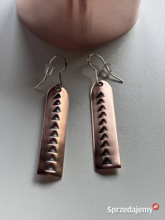 Kolczyki z miedzi kujawsko-pomorskie