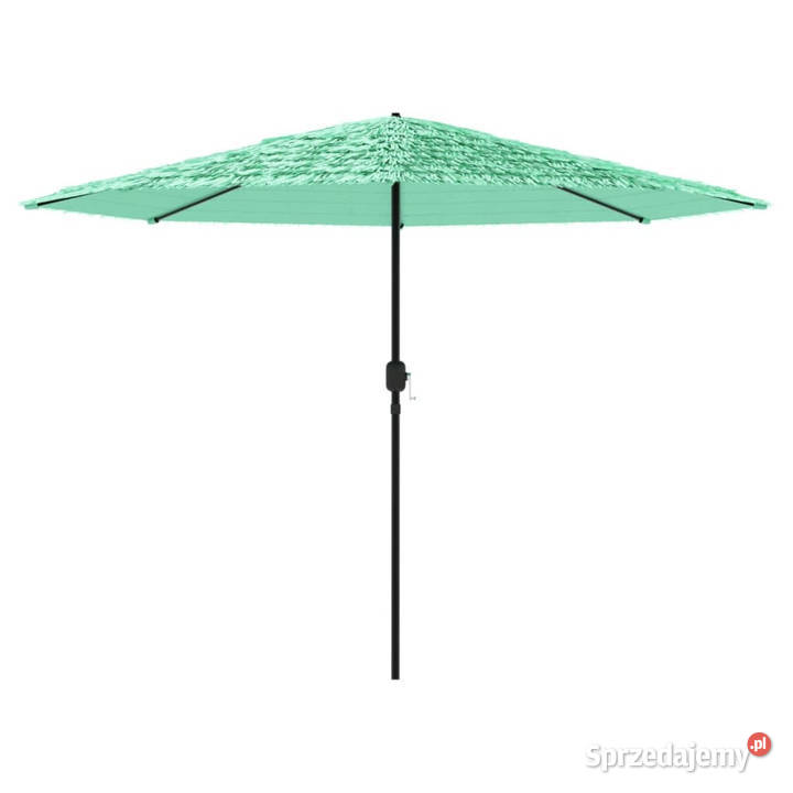 Parasol ogrodowy na stalowym słupku zielony Warszawa
