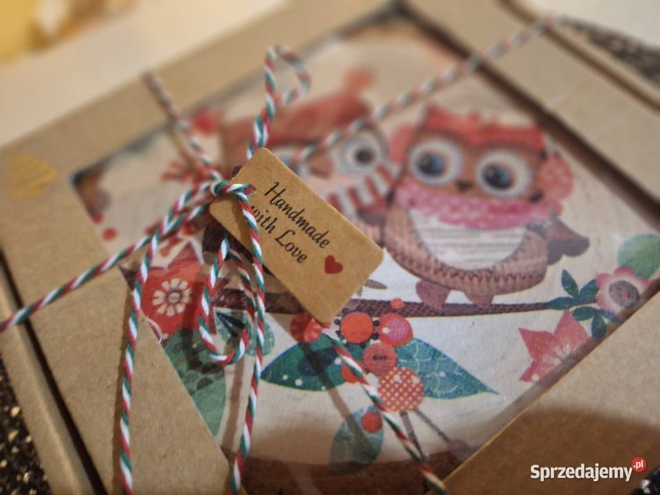 Upominek mikołajkowoświąteczny sówki w Strzyżów