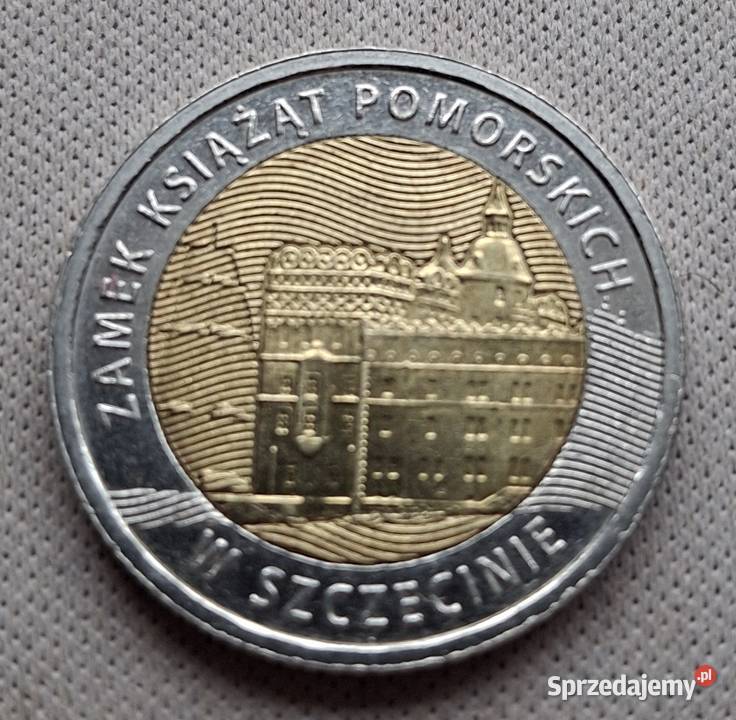 POLSKA5 2016 rCuNiBAI ZAMEK KSIĄŻĄT POMORSKICH W Numizmatyka Legionowo