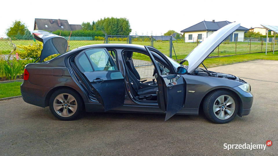 BMW E90 318i benzyna 20 143 2007 szary Kęty