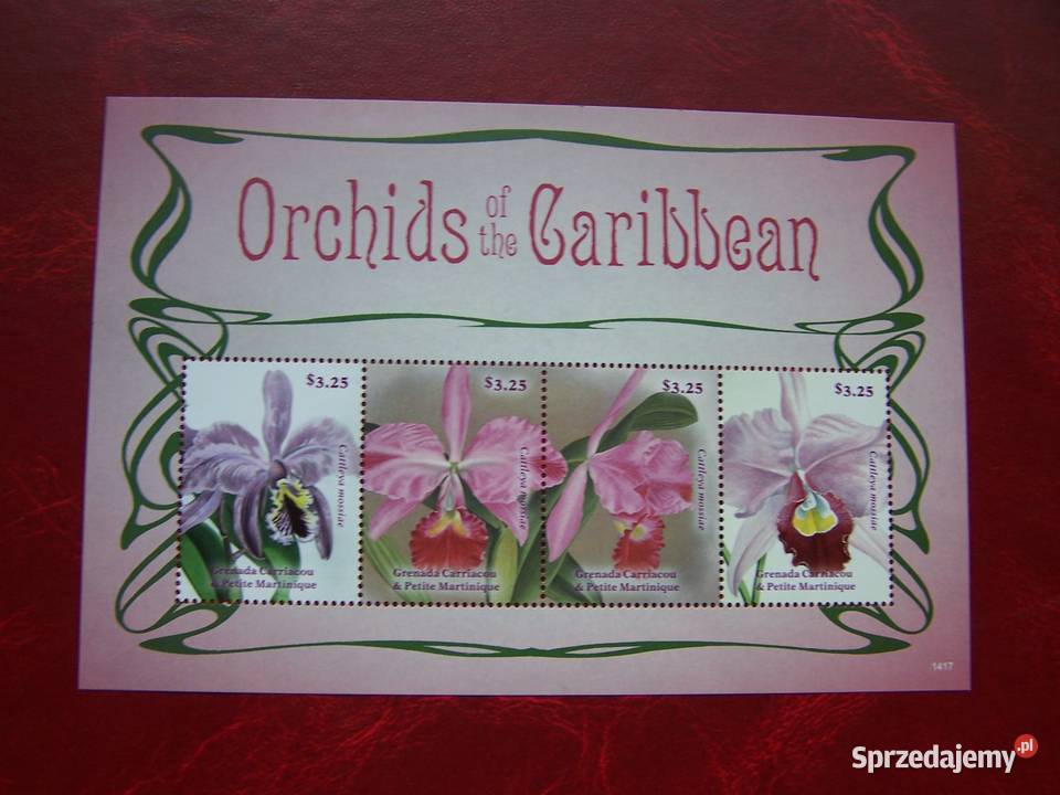 Grenada MNH Flora Kwiaty Orchidee śląskie Tychy