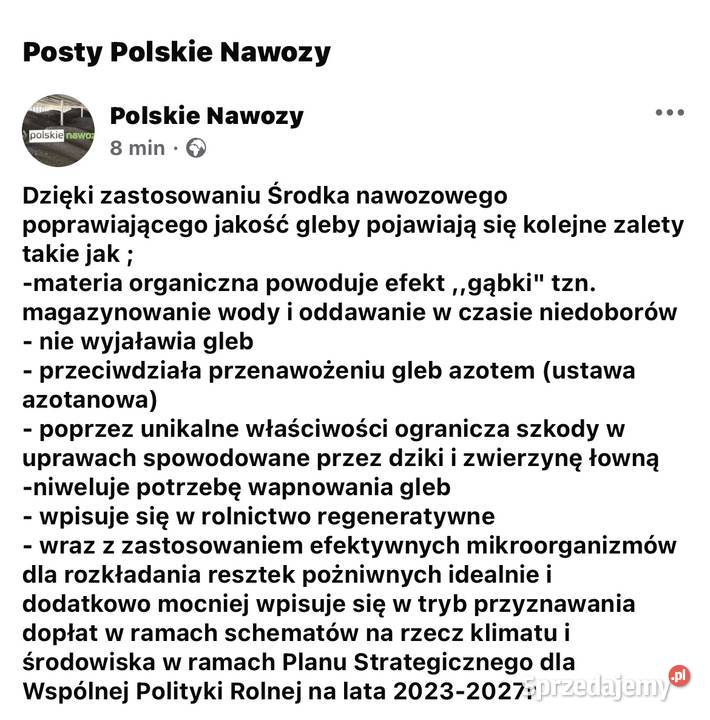 Nawóz organiczny Kluczbork