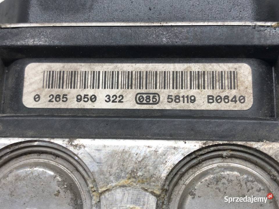 POMPA ABS MERCEDES W169 0265950322 20 109 0412 Układ hamulcowy