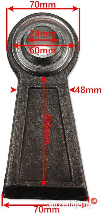 2x Końcówka PRZEGUB Cięgła Dolnego 28mm URSUS Solec Kujawski sprzedam
