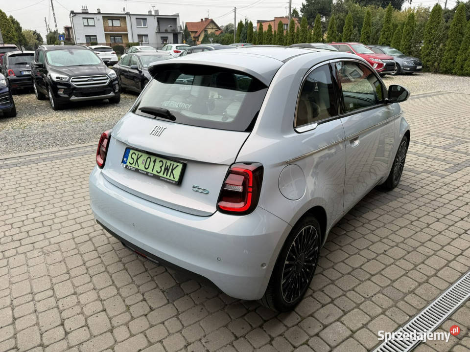 Fiat 500e La Prima Krajowy 1Właściciel Vat23 ABS Motoryzacja Orzech
