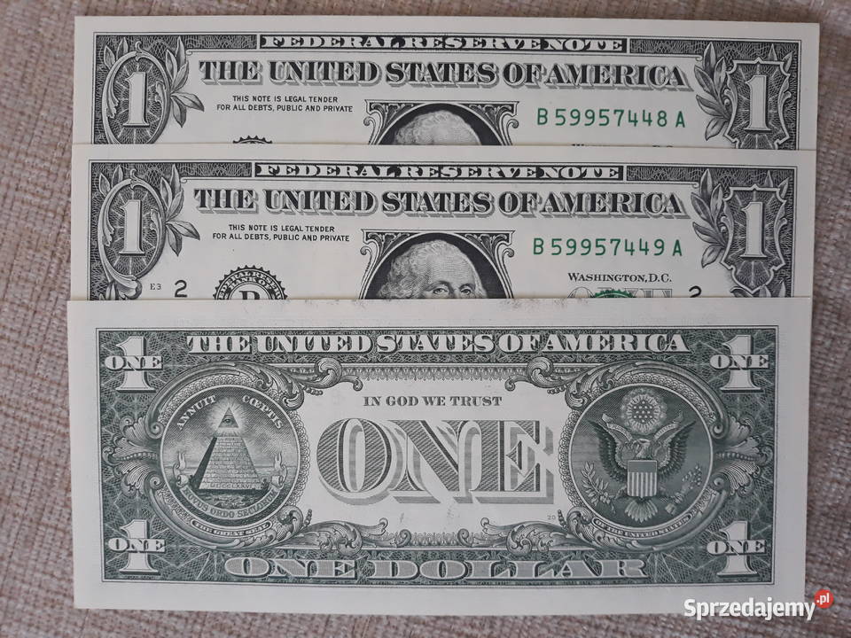 1 Dolar USA 2017 r3 sztukimen BUNCkolejne numery