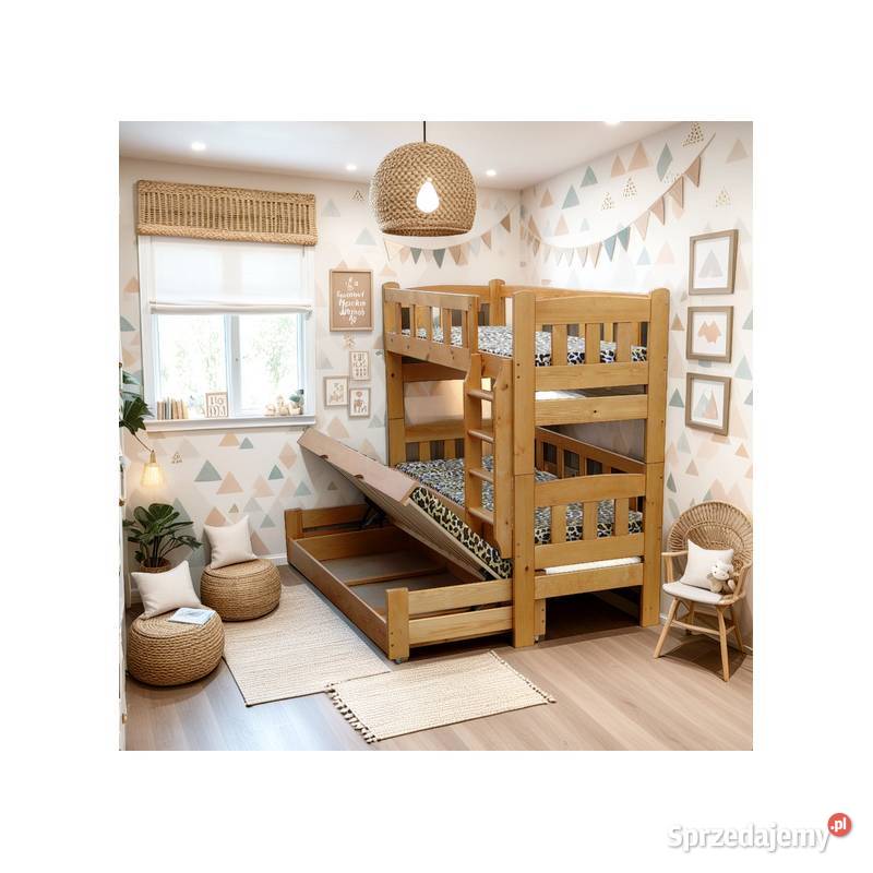 Łóżko GIGANT trzyosobowe z otwieranym opolskie Prudnik