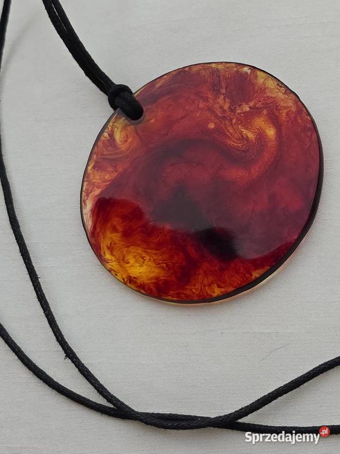 Naszyjnik Bursztyn z żywicy epoksydowej Rzeszów