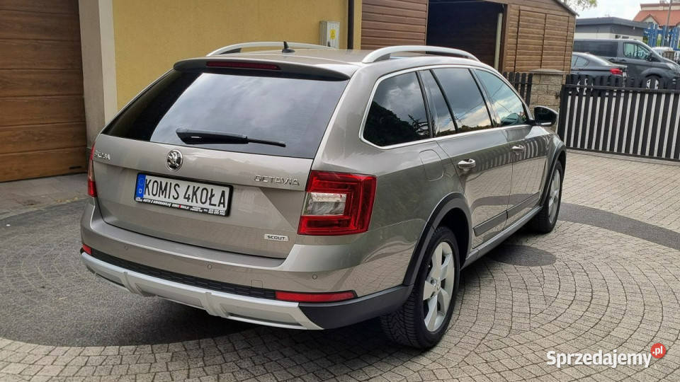 koda Octavia SCOUT 4x4 DSG Alcantara GWARANCJA czujnik zmierzchu Płońsk sprzedam