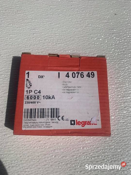 Legrand 407649 DX3 1P C4 6000A10KA Warszawa sprzedam