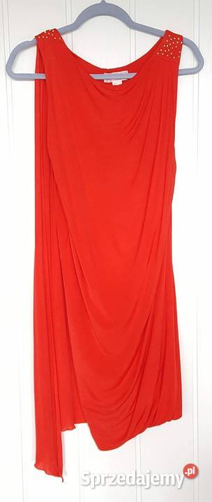 Sukienka HM Versace 36 S czerwona mini cyrkonie H&M Szczecin sprzedam