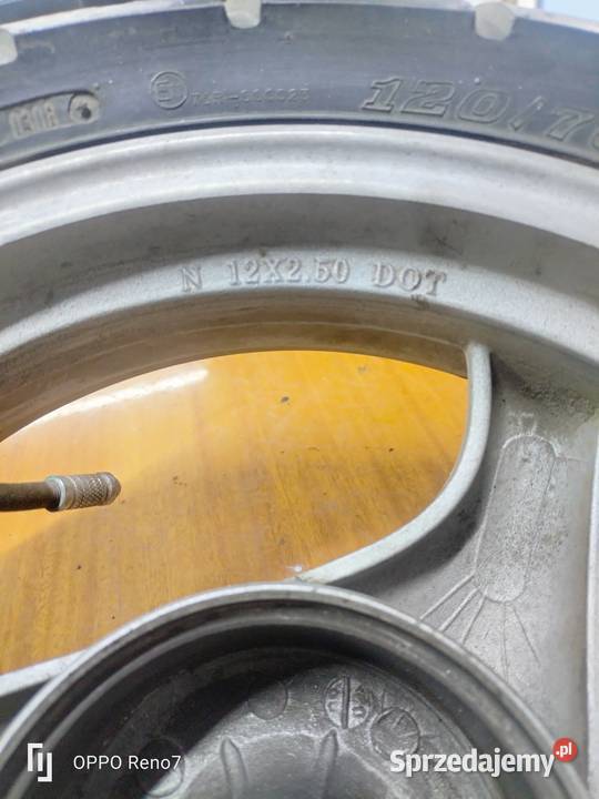 Tylne koło 12 cal 19 frezów skuter 4T łódzkie Łubno