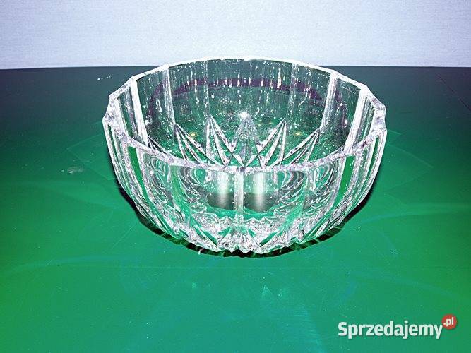 KRYSZTAŁOWA ŚREDNIA MISA na owoce słodycze epoka Wyposażenie wnętrz Chorzów