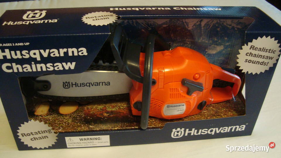 Zabawki elektryczne Husqvarna pilarka Zabawki ogrodowe Warszawa sprzedam