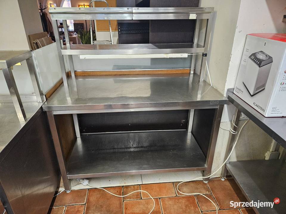 Stół gastronomiczny 130 x 70 z nadstawką DORA