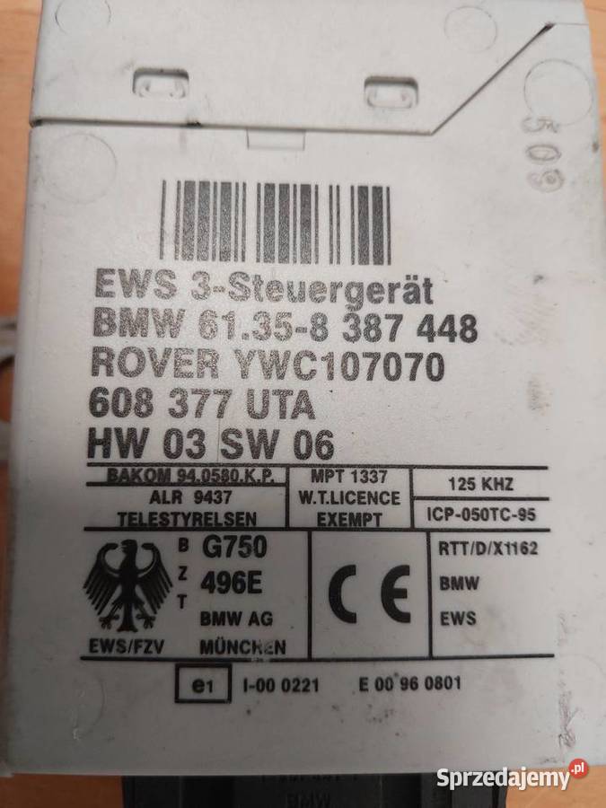 Moduł sterownik immobiliser YWC107070 Rover 75 wyposażenie elektryczne