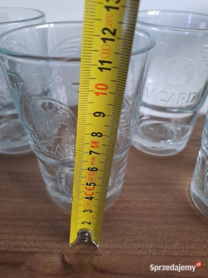 4x szklanka Bacardi biała przezroczysta Warszawa