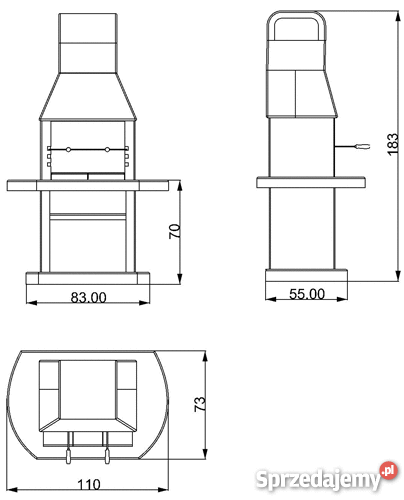 GRILL OGRODOWY NORMAN PIKO Grillowanie Wałbrzych