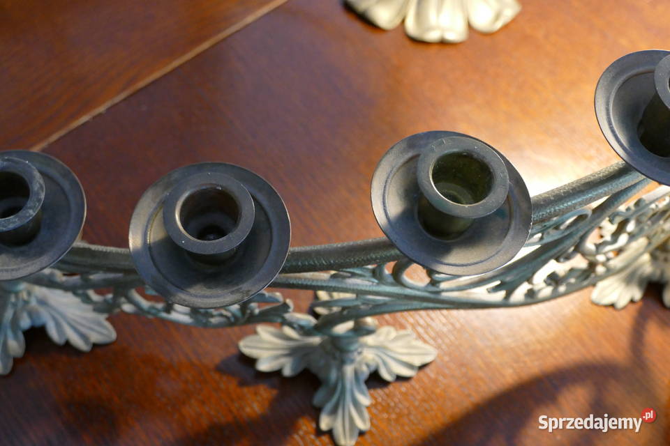 Świecznik mosiężny duży Słupsk