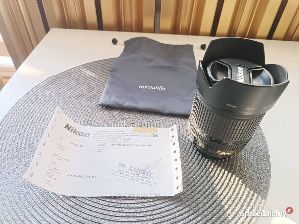 OBIEKTYW NIKON NIKKOR AFS 18105mm ED VR DX Libiąż sprzedam