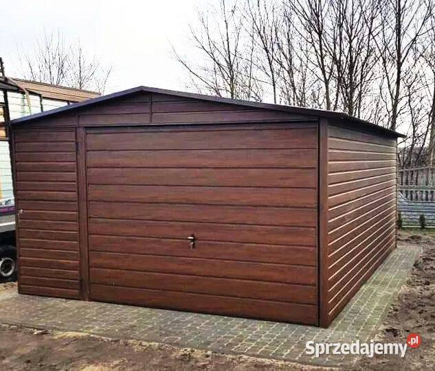 Garaż blaszany 4x6 drewnopodobny Kraków
