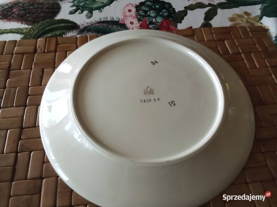 PRL patera talerz Chodzież róża Łódź