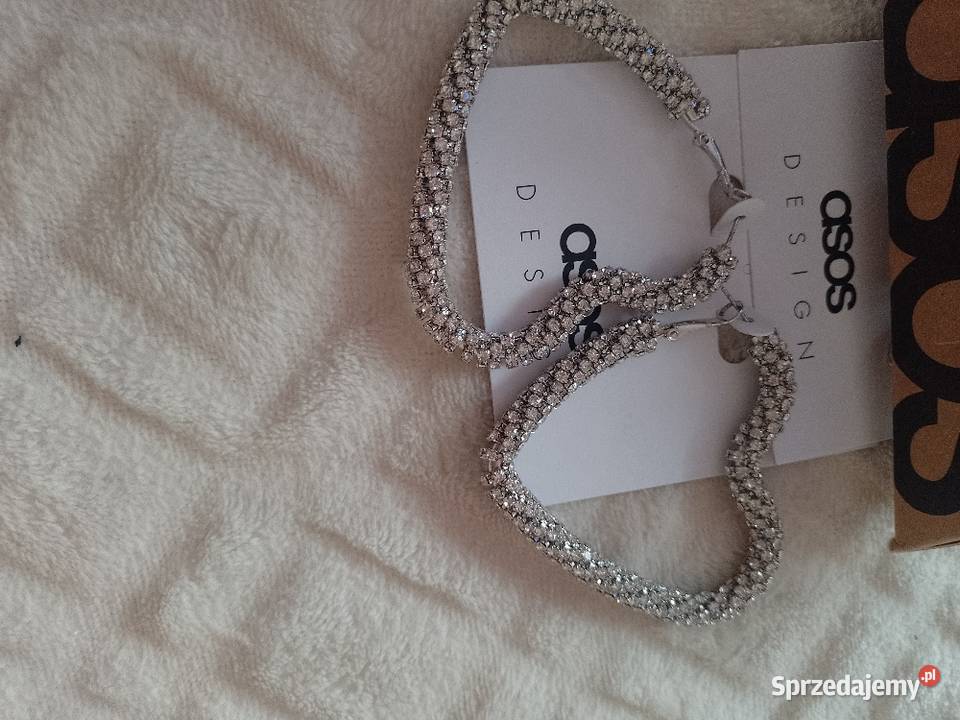 ASOS Duże Bogato zdobione kolczyki serca z sprzedam