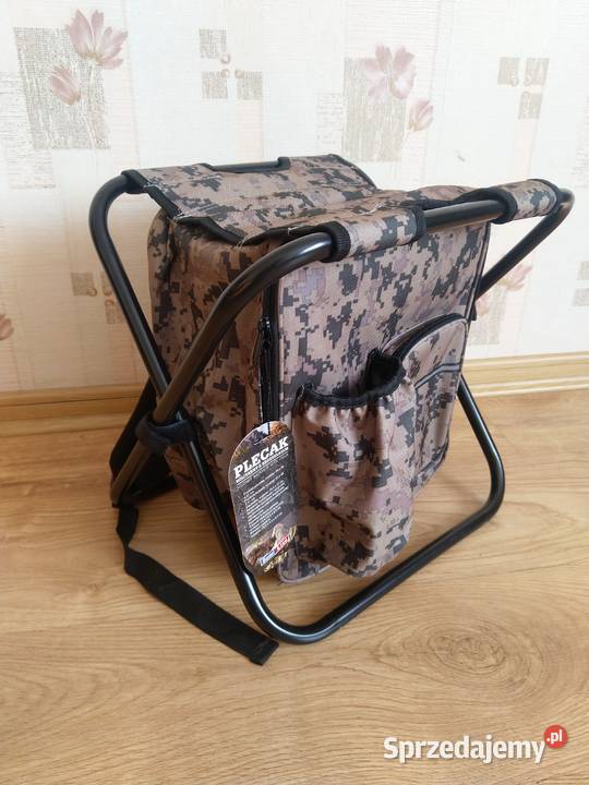 NAJTANIEJ Plecak Militarny z Krzesełkiem Wędkarstwo