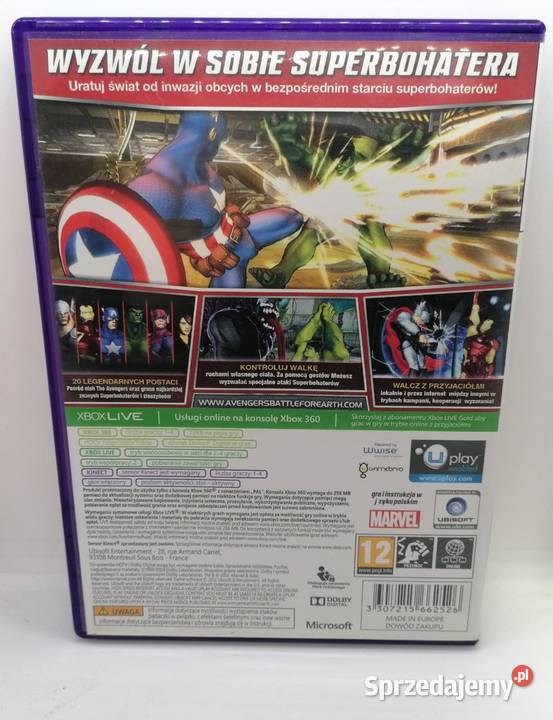 Gra Marvel Avengers Bitwa o Ziemię Xbox 360 Xbox360 Elbląg