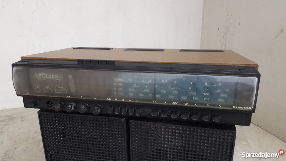 Radio Unitra ZODIAK z kolumnami Sprawne Grodziczno