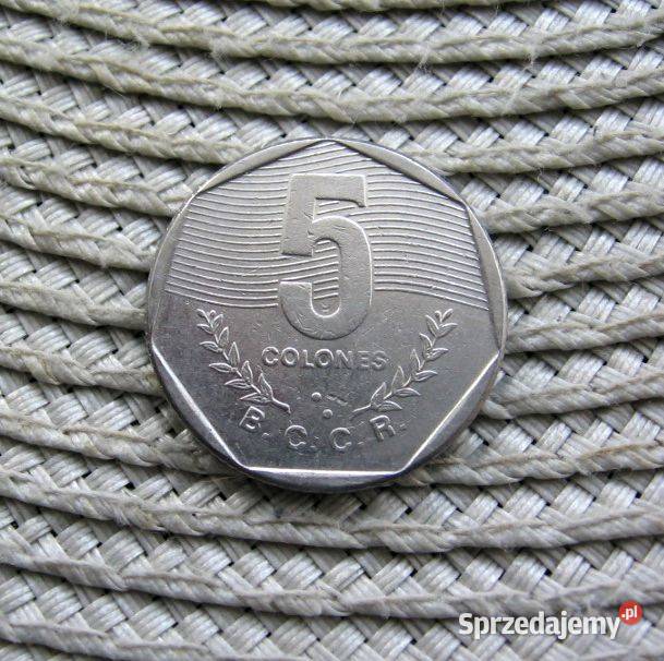 Kostaryka 5 Colones 1985r