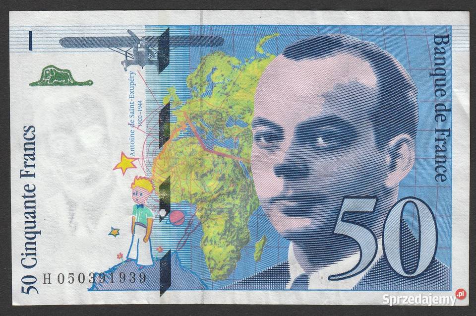 Francja 50 franków 1999 de SaintExupery H Łódź sprzedam