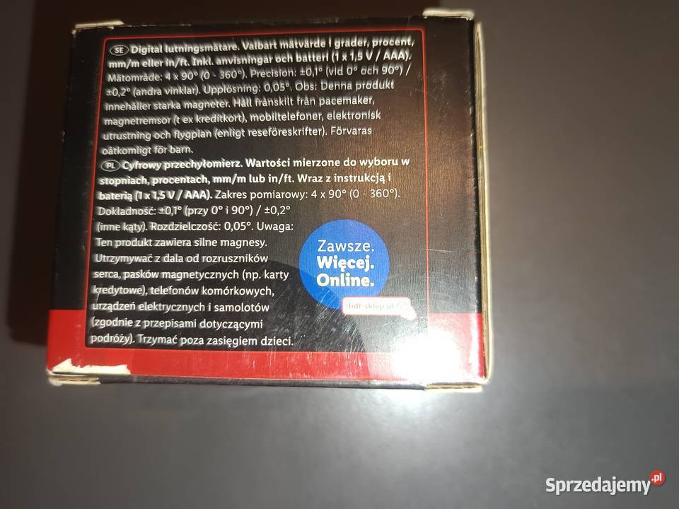 Parkside przechyłomierz cyfrowy Kątowniki i kątomierze Inowrocław